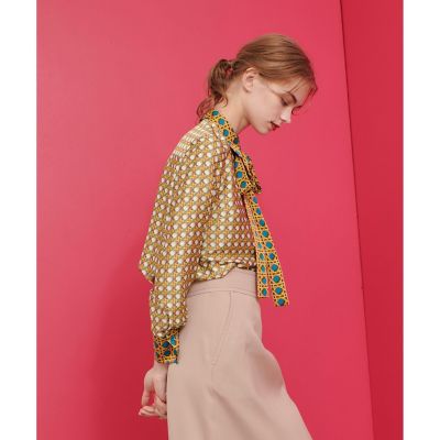 LOULOU WILLOUGHBY】バスケットプリント