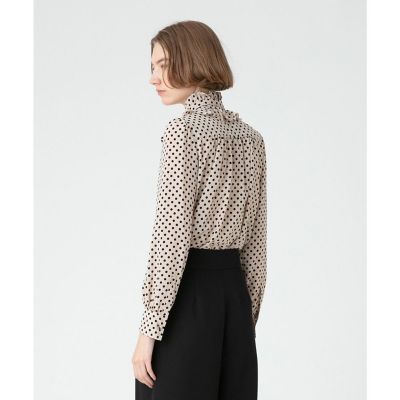 【ＬＯＵＬＯＵ　ＷＩＬＬＯＵＧＨＢＹ】◇　デシンドットフリルボウタイブラウス