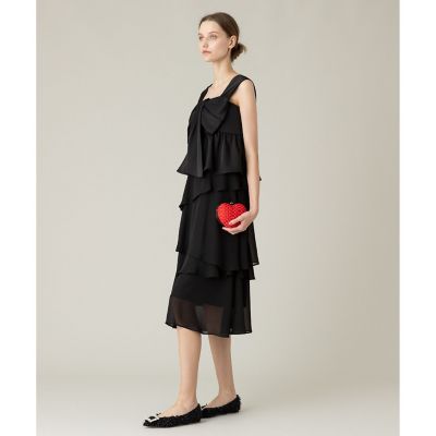 LOULOU WILLOUGHBY】シフォンミーリアワンピース