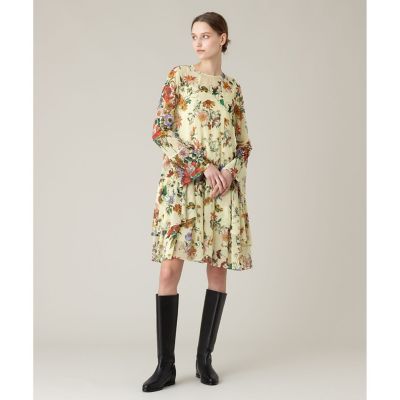 【ＬＯＵＬＯＵ　ＷＩＬＬＯＵＧＨＢＹ】ＲＡＴＴＩシフォンフラワープリントワンピース