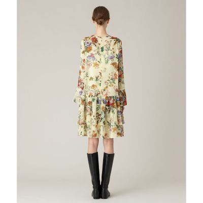 【ＬＯＵＬＯＵ　ＷＩＬＬＯＵＧＨＢＹ】ＲＡＴＴＩシフォンフラワープリントワンピース