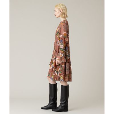 【ＬＯＵＬＯＵ　ＷＩＬＬＯＵＧＨＢＹ】ＲＡＴＴＩシフォンフラワープリントワンピース