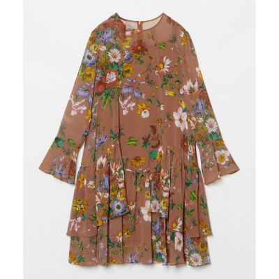 【ＬＯＵＬＯＵ　ＷＩＬＬＯＵＧＨＢＹ】ＲＡＴＴＩシフォンフラワープリントワンピース