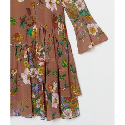 【ＬＯＵＬＯＵ　ＷＩＬＬＯＵＧＨＢＹ】ＲＡＴＴＩシフォンフラワープリントワンピース