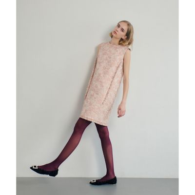 【ＬＯＵＬＯＵ　ＷＩＬＬＯＵＧＨＢＹ】ラメジャガードノースリワンピース