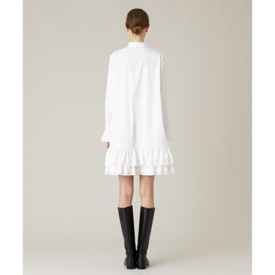 未使用級✨ルルウィルビー ワンピース 24年モデル ロング ティアード キャメル LOULOU WILLOUGHBY】ティアードフリル