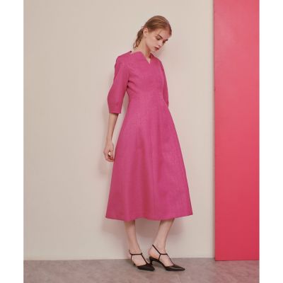 LOULOU WILLOUGHBY】グロッシージャガードワンピース