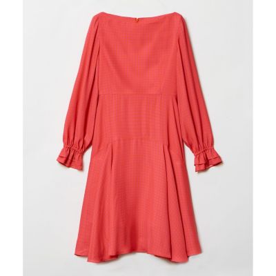 【新品】LOULOU WILLOUGHBY　フレアスリーブワンピース LOULOU WILLOUGHBY】スクエアドットプリント