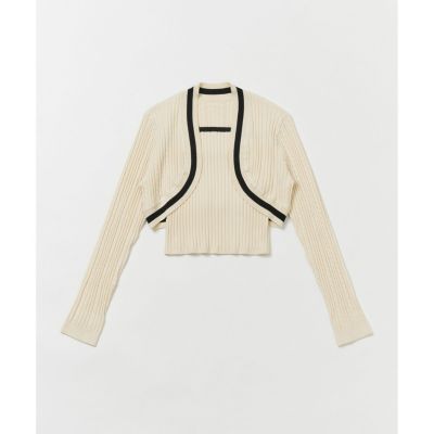 【ＬＯＵＬＯＵ　ＷＩＬＬＯＵＧＨＢＹ】ビスチェボレロニット