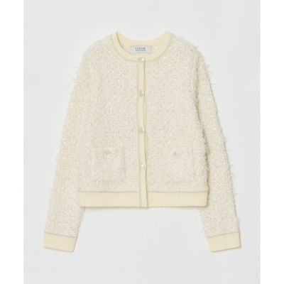 LOULOU WILLOUGHBY】MIX TWEEDカーディガン