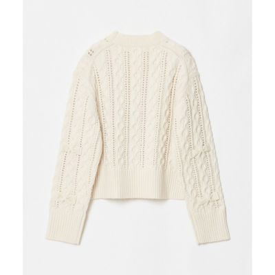 【24AW】LOULOU WILLOUGHBY✨ベロアリボンプルオーバー LOULOU WILLOUGHBY】シアーベロアリボンプルオーバー