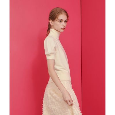 LOULOU WILLOUGHBY】コンパクトタートルハーフスリーブプル