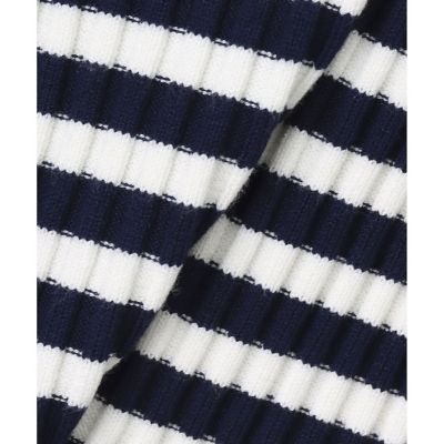 【ＬＯＵＬＯＵ　ＷＩＬＬＯＵＧＨＢＹ】◇　バイカラーキーネック５分袖カーディガン