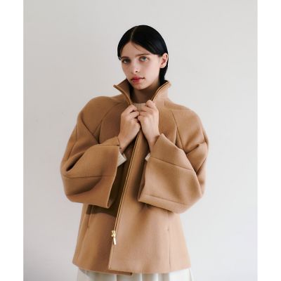 LOULOU WILLOUGHBY】シャルムビーバーケープ風コート