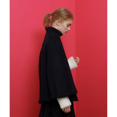 LOULOU WILLOUGHBY】シャルムビーバーケープ風コート