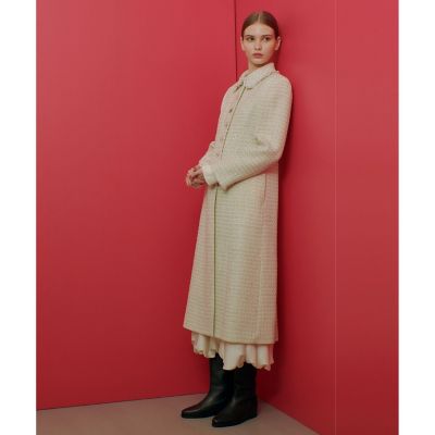 【ＬＯＵＬＯＵ　ＷＩＬＬＯＵＧＨＢＹ】モノトーンツイードロングコート