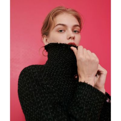 【ＬＯＵＬＯＵ　ＷＩＬＬＯＵＧＨＢＹ】モノトーンツイードロングコート
