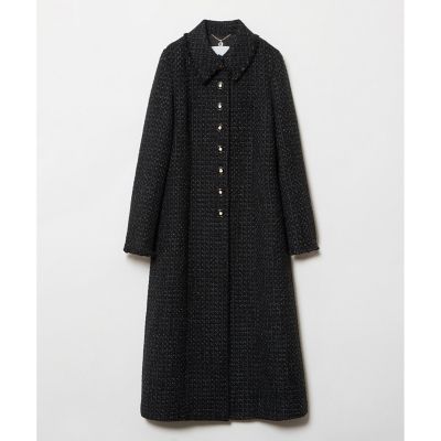 【ＬＯＵＬＯＵ　ＷＩＬＬＯＵＧＨＢＹ】モノトーンツイードロングコート