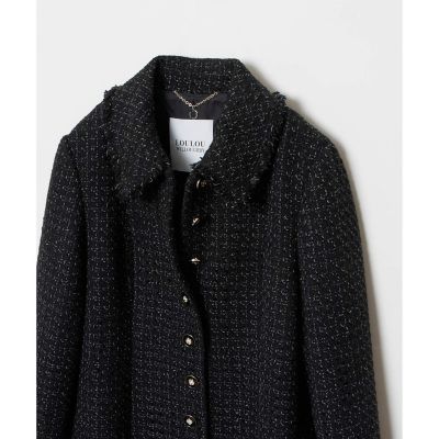 【ＬＯＵＬＯＵ　ＷＩＬＬＯＵＧＨＢＹ】モノトーンツイードロングコート