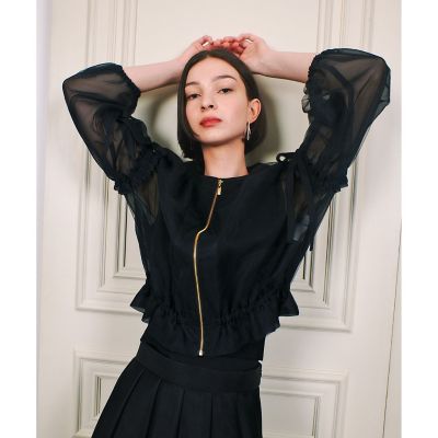 【ＬＯＵＬＯＵ　ＷＩＬＬＯＵＧＨＢＹ】チュールリボンブルゾン