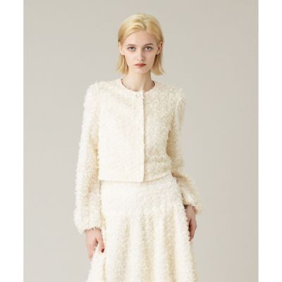 今期　ルルウィルビー　LOULOU WILLOUGHBY フラワーブルゾン　美品 LOULOU WILLOUGHBY】フラワーパピヨンブルゾン