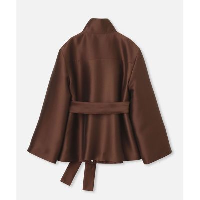 【LOULOU WILLOUGHBY】シルキーダブルクロスブルゾン LOULOU WILLOUGHBY（ルルウィルビー） ブルゾン アウター 「LOULOU