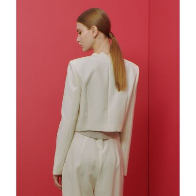 【ＬＯＵＬＯＵ　ＷＩＬＬＯＵＧＨＢＹ】ダブルクロススカラップジャケット