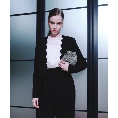 【ＬＯＵＬＯＵ　ＷＩＬＬＯＵＧＨＢＹ】ダブルクロススカラップジャケット