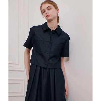 【ＬＯＵＬＯＵ　ＷＩＬＬＯＵＧＨＢＹ】シャンブレー半袖ジャケット