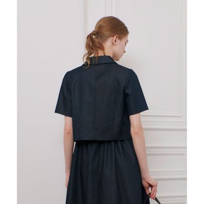 【ＬＯＵＬＯＵ　ＷＩＬＬＯＵＧＨＢＹ】シャンブレー半袖ジャケット