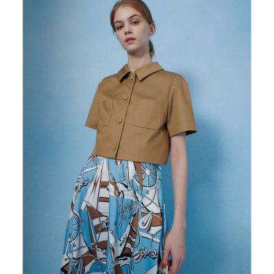 【ＬＯＵＬＯＵ　ＷＩＬＬＯＵＧＨＢＹ】シャンブレー半袖ジャケット