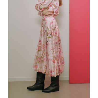 【現行品✨】　RATTIソフトフラワプリントバルーンスカート　ルルウィルビー セール】【LOULOU WILLOUGHBY】RATTIソフトフラワプリントバルーン