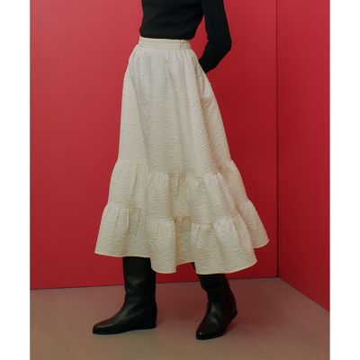 【ＬＯＵＬＯＵ　ＷＩＬＬＯＵＧＨＢＹ】ジャガードティアードスカート