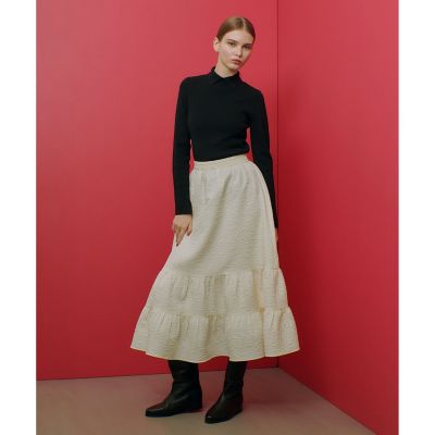 【ＬＯＵＬＯＵ　ＷＩＬＬＯＵＧＨＢＹ】ジャガードティアードスカート