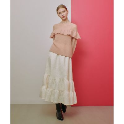 【ＬＯＵＬＯＵ　ＷＩＬＬＯＵＧＨＢＹ】ジャガードティアードスカート