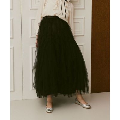 allureville (Women)/アルアバイル 【LOULOU WILLOUGHBY】チュチュスカート 95ブラック ロングスカート【三越伊勢丹/公式】