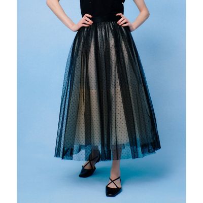 【ＬＯＵＬＯＵ　ＷＩＬＬＯＵＧＨＢＹ】ドットチュールスカート