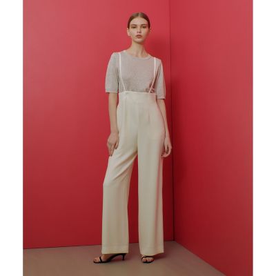 【ＬＯＵＬＯＵ　ＷＩＬＬＯＵＧＨＢＹ】ダブルクロスハイウエストサスペンダーパンツ