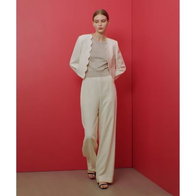 【ＬＯＵＬＯＵ　ＷＩＬＬＯＵＧＨＢＹ】ダブルクロスハイウエストサスペンダーパンツ