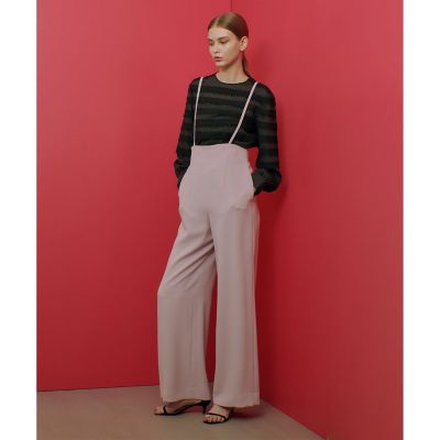 【ＬＯＵＬＯＵ　ＷＩＬＬＯＵＧＨＢＹ】ダブルクロスハイウエストサスペンダーパンツ
