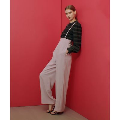 【ＬＯＵＬＯＵ　ＷＩＬＬＯＵＧＨＢＹ】ダブルクロスハイウエストサスペンダーパンツ