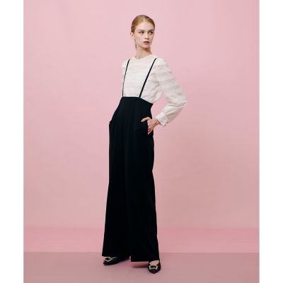 【ＬＯＵＬＯＵ　ＷＩＬＬＯＵＧＨＢＹ】ダブルクロスハイウエストサスペンダーパンツ