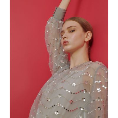【ＬＯＵＬＯＵ　ＷＩＬＬＯＵＧＨＢＹ】スパンコールビジューブラウス
