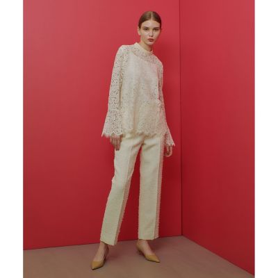 【ＬＯＵＬＯＵ　ＷＩＬＬＯＵＧＨＢＹ】パールビーズネックレースブラウス