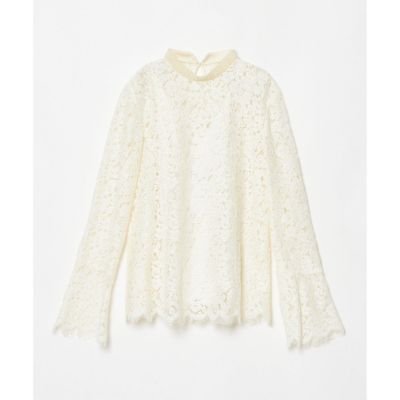 【ＬＯＵＬＯＵ　ＷＩＬＬＯＵＧＨＢＹ】パールビーズネックレースブラウス