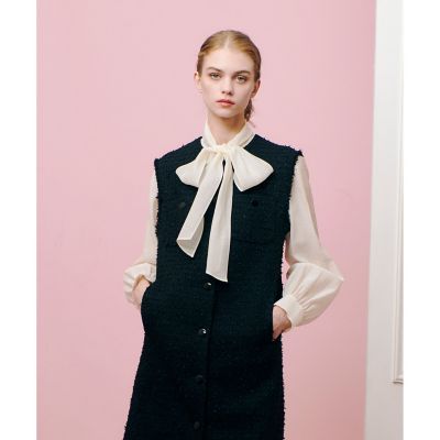 【ＬＯＵＬＯＵ　ＷＩＬＬＯＵＧＨＢＹ】シルキーシボリボンブラウス