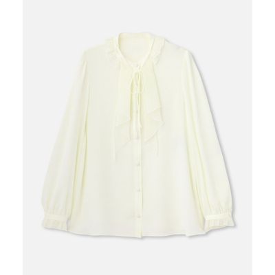 ＜allureville (Women)＞【ＬＯＵＬＯＵ　ＷＩＬＬＯＵＧＨＢＹ】ヨーリューフリルタイブラウス