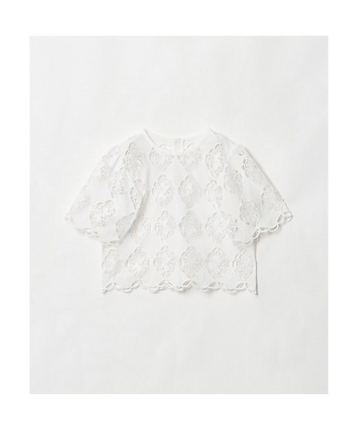 LOULOU WILLOUGHBY】タフタシシュウフレア LOULOU WILLOUGHBY】タフタシシュウフレア