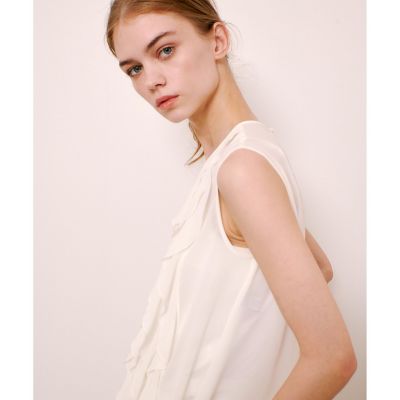 【ＬＯＵＬＯＵ　ＷＩＬＬＯＵＧＨＢＹ】シフォンラッフルブラウス
