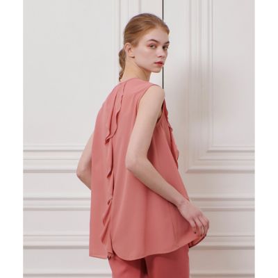 【ＬＯＵＬＯＵ　ＷＩＬＬＯＵＧＨＢＹ】シフォンラッフルブラウス